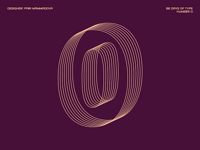 36 Days of Type — Number 0 36days 0 36daysoftype 36daysoftype07 design number0 type typedesign typography