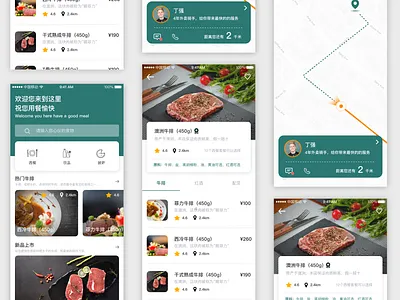food app illustration ui