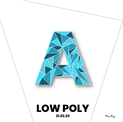 Low poly design illustration illustrator ionart7 logo ui vektor