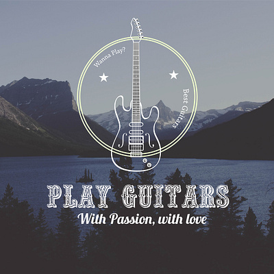 Play Guitars advertising branding graphicdesign logo logo design