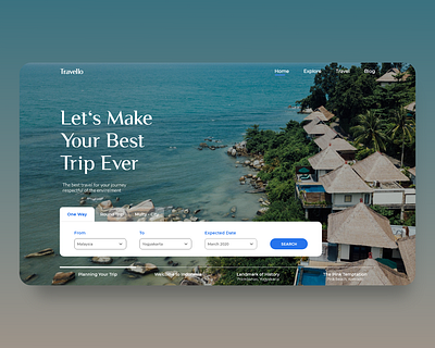 Let's Make Your Best Trip Ever design ui ux web