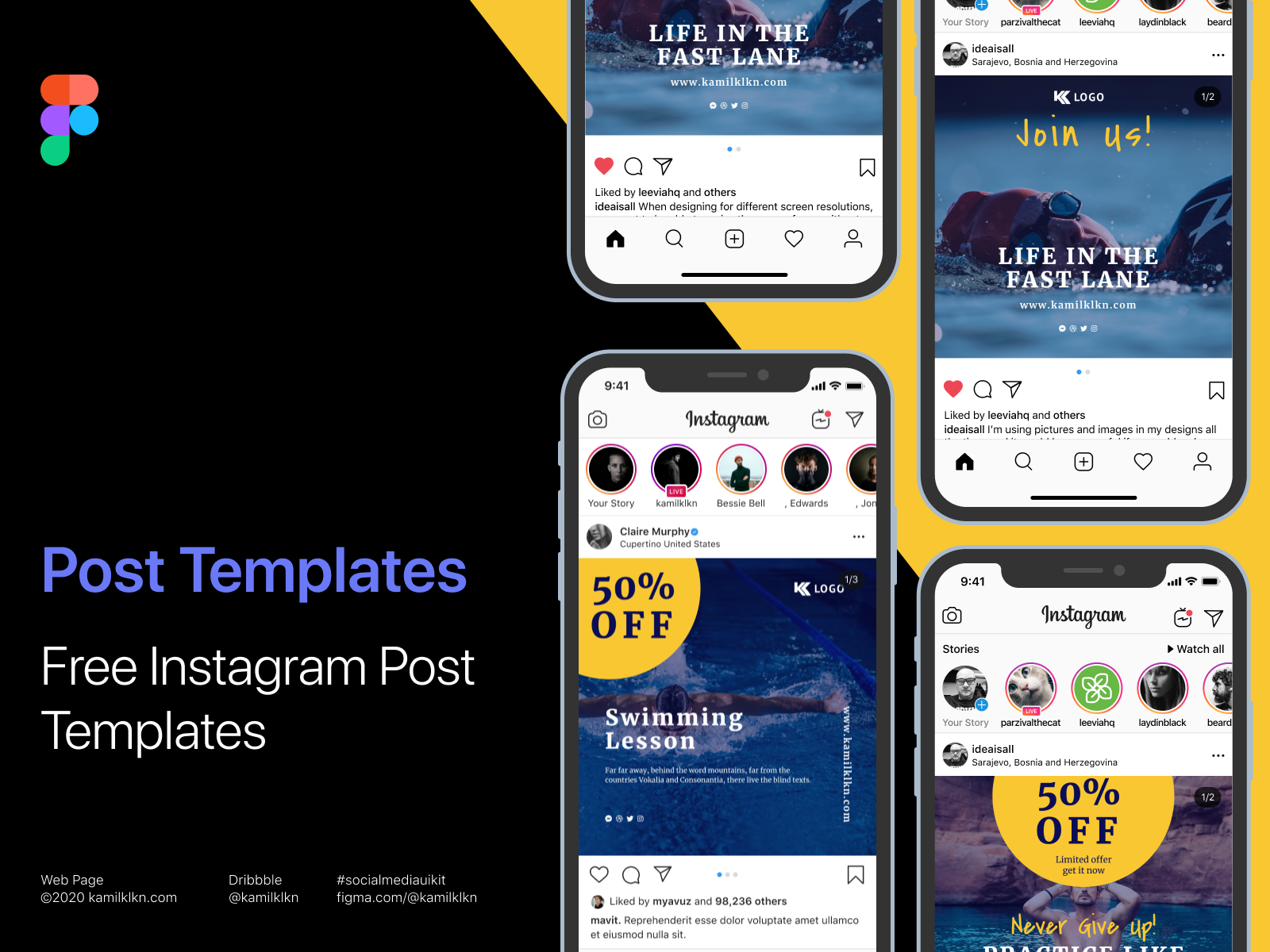 Example of Free Instagram Post  Templates