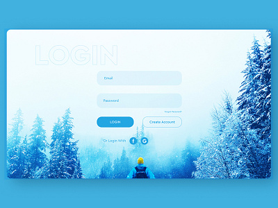 Login Page Design adventure app branding design login logo minimal mountain signin signup snow travel ui ux web website websites