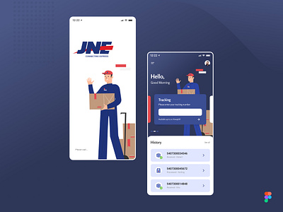 Tracking App - Redesign Concept app clean ui design figma mobile app mobile ui mockup pickup product prototype tracking tracking app ui