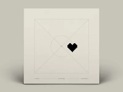 Optimism alexandar corell geometric illustration music non recyclable optimism poster