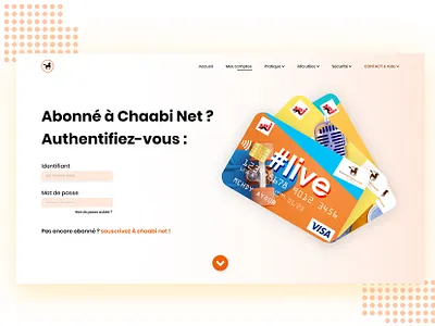 Landing page for bank account colorful landing page photoshop simple ui ui design uiux web design website xd design