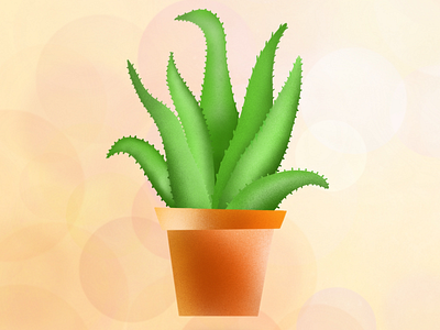 Aloe illustration - ProcreateApp aloe illustration aloe vera art flower flower illustration flower pot plant plant illustration plants procreate procreate app procreate art procreateapp