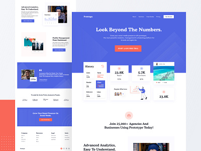 Landing Page Design Exploration agency business design designer header landing landing page concept landingpage madeinwebflow marketing site portfolio saas sass sasslanding ui ux web web design webflow website