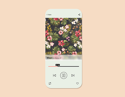 Dailu UI 09 - Music Player app app ui dailyui design ios mobile mobile app mobile app design music music player ui