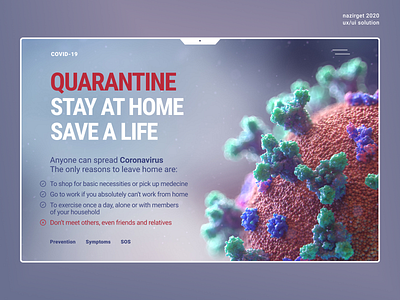 Coronavirus keyvisual corona coronavirus covid 19 covid19 design keyvisual quarantine stayhome ui uidesign ux uxdesign virus web