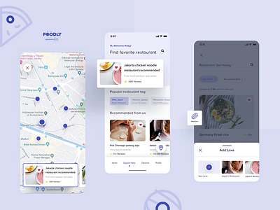 Food Frenzy Apps apps dashboard design designer dribbble food food app gradient interface mobile purple restaurant uidesign uiux uxdesign website white