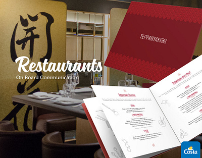 Costa Crociere - restaurants brand branding cook cooking corporate identity design graphics illustration menu onboarding restaurant restaurant branding restaurants ship