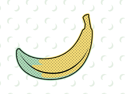 Banana adobe illustrator banana design digital illustrator illustration vector yellow