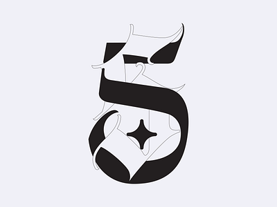 36 days of type 5 36daysoftype blackletter branding editorial design graphicdesign identity design print type typography