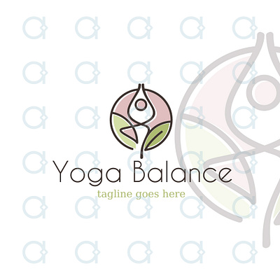 Yoga Logo balance brand brand design brand identity design designer graphic logo pilates template trainer vector yoga yoga studio