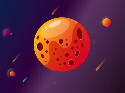 Moon illustration vector