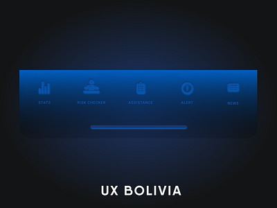 Navigation Buttons animated andrioid animated app art bar bolivia bottom menu buttons coronavirus covid19 interaction ios ios app mobile navigation neumorphic neumorphism state ui design webdesign