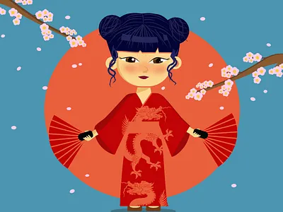 Кумико design flat icon illustration illustrator logo minimal ui vector web