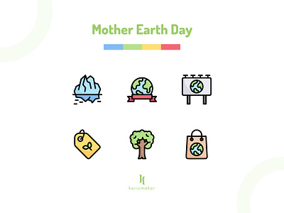 Mother Earth Day Icons business campaign design earth day eco friendly ecology environment icon icon app icon web iconography icons icons set illustration kerismaker mother earth mother earth day nature website world