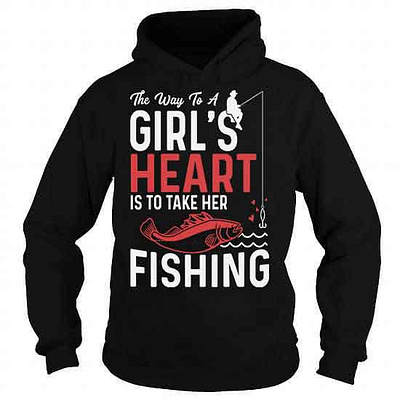 THE WAY TO A GIRL'S HEART T-SHIRT bass bassfishing complex cool fish fishergirls fisherman fishers fishing fishinglife fishinglover fishingtime funny gift