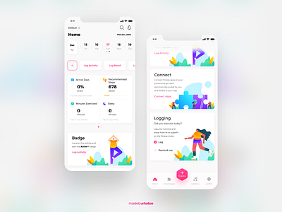 Health App & Fitness app design design health app ui user experience user interface ux