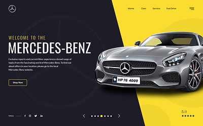 Car Banner banner design creative creative banner home page banner illustration typogaphy ui