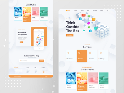 Design Studio Landing page 2020 trend 3d art colorful concept concert creative landing page landing page design landing page ui landingpage minimal popular product redesign uidesign uiux uiuxdesign webdesign website website concept