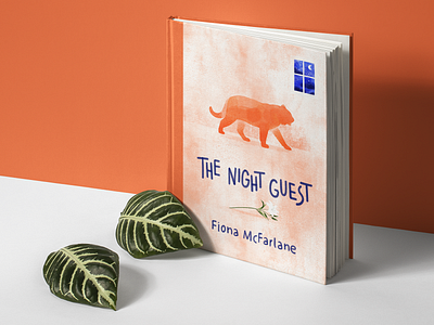 The Night Guest Book Cover book cover book cover design illustration night orange photoshop photoshop brush shadow the night guest tiger