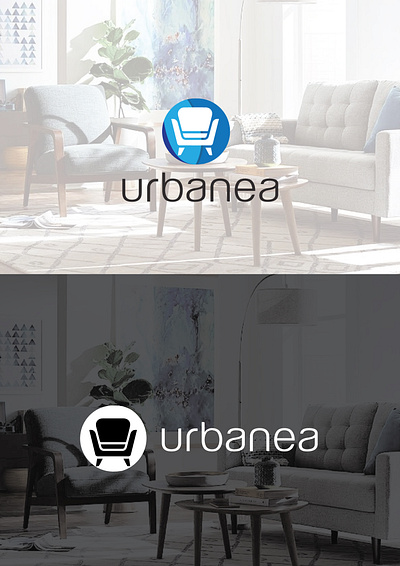 Urbanea Logo Design animation branding design easy furniture furniture app furniture logo furniture store furniture website greyline media logo illustration style nations typography