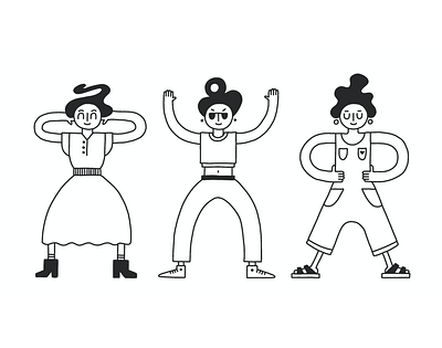 Coloring power poses empowering girl illustration ipadpro power pose wellness woman