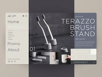 Broken Grid Layout & Typography UI broken grid product page typography ui ui uidesign ux uxdesign webconcept webdesign