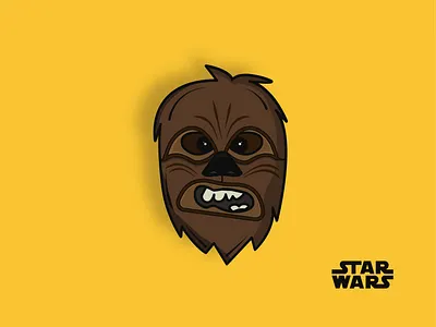 Star Wars - Chewbacca cartoon character characterdesign chewbacca chewie digital art fanart graphicdesign illustration illustrator star wars vector illustrator