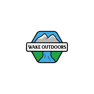 'Wake Outdoors' by Connor Branding connorbranding design designer graphicdesign identity illustration logo logodesign logoicon logotype