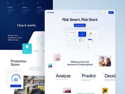 Ynder - Landing Page design homepage interface landing page ui uidesign web webdesign website