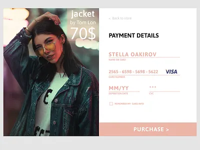 DailyUi2 - Creditcard checkout credit card checkout daily ui 002 ui uiinspiration uiux web webdesign