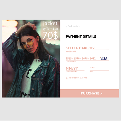 DailyUi2 - Creditcard checkout credit card checkout daily ui 002 ui uiinspiration uiux web webdesign