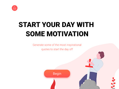 Motivational Quotes clean design elegant generator illustration minimal new programmer programmers quarantine ui ux vector webapp webapplication webdesig website