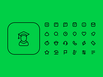 Kidsout icons design dribbble icon icon design icon set icons stroke icons ui