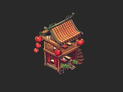 Chinese caffe 2d 2d art character design chinese chinese food illustration maya ui wacom wacom intuos