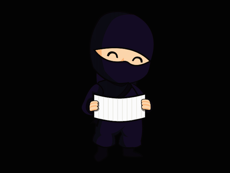 Ninja & Kid - #IStayHome 2d animation after effect coronavirus covid 19 cute design gif istayhome json kids ninja vector