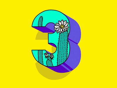 Number 3 36daysoftype lettering number
