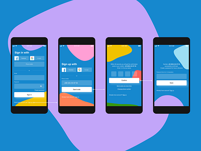 Sign in/Sign up form concept bold colors confirmation form ios registration sign in sign up simple ui uidesign uxdesign webdesign