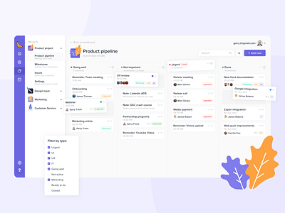 Desktop product kanban dashboard dashboard app dashboard design dashboard ui desktop digital dropdown flat illustration it kanban kanban design managment menu menu bar menu design menubar pipeline tasks ui
