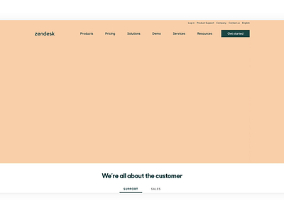 Zendesk home design digital home homepage photography web webdesign website zendesk