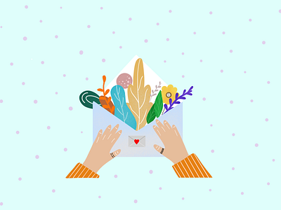 love letter💌 app bottle branding clean covid design designs flat flowers hand illustration logo logos love minimal plants procreate vector