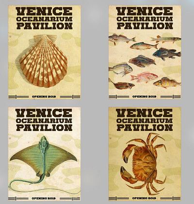 Venice Oceanarium Pavilion poster app art branding cool design illustration ios logo nyc poster