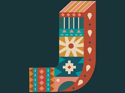 Letter J 36daysoftype design graphic illustration