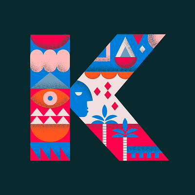 Letter K 36daysoftype design graphic illustration packaging work