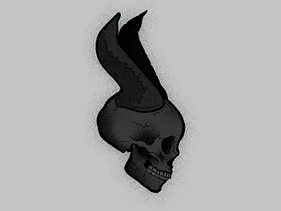 Maleficent Skully illustration maleficent skull skull art vector