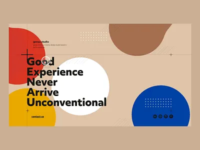 genau studio interaction 2 animation bounce bouncing circle color design desktop interaction interaction design studio transition web